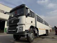 Tout nouveau Shacman X3000 6X6 Off-Road Mining Manned Bus30 Seats Passenger Van City Coach Bus pour la logistique urbaine