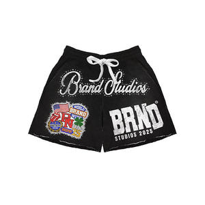 Conjunto de Chaqueta con Capucha y Cremallera para Hombre, Personalizable, Estilo Urbano, Informal, de Otoño, Estampada, Transpirable, de Algodón Grueso, con Decoraciones de Cristal - Product Image 6