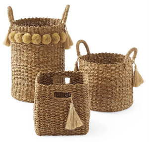 MEJOR VENDEDOR-Venta al por mayor Seagrass Cestas Productos más vendidos Seagrass Belly Basket en alta calidad Hecho en VIETNAM - Product Image 1