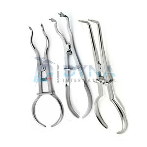 High Quality <b>Set</b> of 3 pcs Endodontic Rubber Dam Forceps/ <b>Pliers</b>, CE Certified Dental Instruments - Product Image 2