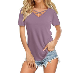 เสื้อยืดคอกลมแขนสั้นสำหรับผู้หญิงเสื้อยืดแฟชั่นสำหรับทุกเพศ - Product Image 6