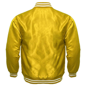 Veste de baseball Outwear Style décontracté Varsiti Veste pour hommes Full White Satin White Baseball Jacket pour homme - Product Image 6