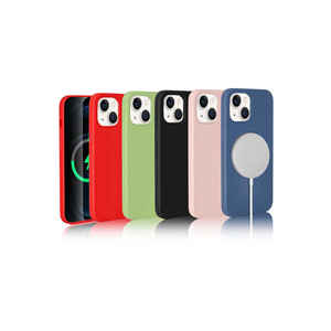 Étui en silicone sans fil Silksafe rose clair de qualité supérieure Netzy pour iPhone 13 13 Pro Max 14 Plus - Product Image 4