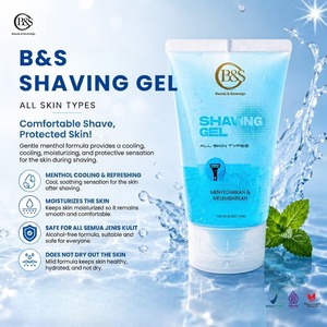 Gel de Afeitar B&S 125ml, Calmante y Refrescante, con Protección UV, para Todo Tipo de Piel, en Tubo, Cuidado Personal - Product Image 4