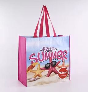 Direct de l'usine PP tissé sac laminé tissé sacs à provisions promotionnel RPET supermarché épicerie sac tissé avec impression complète - Product Image 3