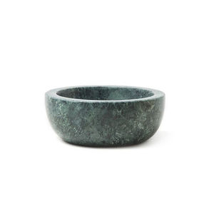 ชามเสิร์ฟหินอ่อนสีเขียวเข้มขัดด้วยมือหรูหราหินออโรร่าสีเขียวเข้มตกแต่งบ้านห้องครัวจัดงานแต่งงาน - Product Image 4