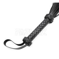 Fazmax Corporation Jouets coquins exotiques, Petites fouettes en cuir à pompons dispersés pour fétichisme masculin, fessées, bondage, fouet de dressage