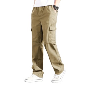Pantalones Cargo cómodos para hombre, Color personalizado, cintura alta, tela de algodón de calidad Cargo para hombre, carga de larga duración para hombre - Product Image 1