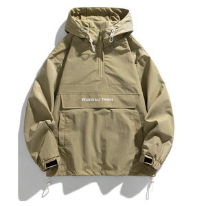 Veste Softshell de haute qualité avec logo personnalisé, vêtements d'extérieur d'automne, veste coupe-vent tendance avec capuche - Product Image 5