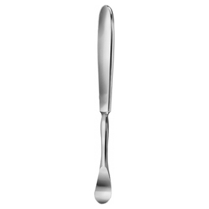 SEDILLOT Raspatoire Courbé 185 mm 7.14 "Largeur Pointue 18 mm Non Stérile Réutilisable Chirurgie Plastique Ascenseur Périosté - Product Image 3