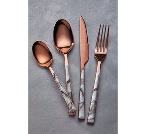 Juego de Cubiertos de Metal con acabado mate contemporáneo, juego de comedor de estilo moderno inspirado, juego de cubiertos de Metal para comedor, juego de cubiertos de comedor - Product Image 3