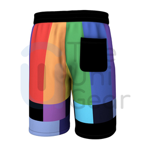 Pantalones cortos de cintura media para hombre de tamaño personalizado, nuevo estilo, informal, patrón sólido en color personalizado, logotipo frontal transpirable, venta en línea, Pakistán - Product Image 4