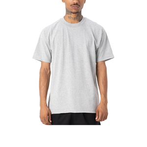 Venta al por mayor personalizado su logotipo de la marca 100% algodón camiseta en blanco hombres camiseta lisa Casual hombres camisetas - Product Image 5