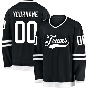 Camisetas de hockey sobre hielo auténticas personalizadas, logotipo cosido, venta al por mayor, malla transpirable de secado rápido, ropa de equipo de calidad profesional duradera, OEM - Product Image 1
