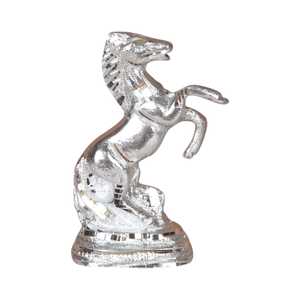Silver Plated Metal Peacock <b>Statue</b> Decorative Home Accent Sculpture for Office Desk Living Room Bedroom Tabletop Interior Decor - Product Image 3
