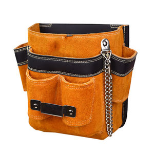100% Genuine Leather Made Organizer Worker Tools Belt Tool Pouch OEM Design <b>Hanging</b> <b>Bags</b> - Product Image 1