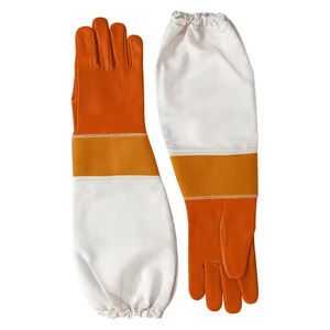 Custom made With Safety Standards Beekeeping Gloves Goat Skin Leather Long <b>Sleeves</b> Sting Proof Gloves For Beekeepers - Product Image 3