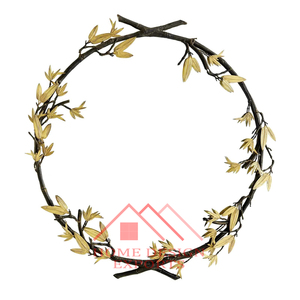 Miroir de décoration murale en laiton Antique, branches d'arbre encadrées, décorations de salon, vente en gros, miroir mural en laiton moulé au sable - Product Image 4