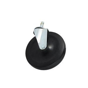 Tige en acier bronze robuste CCE 125 mm avec anneau en TPR anti-crevaison pour chariot - Product Image 5