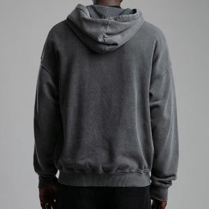 Nouvelle Arrivée Sweat à Capuche Zippé Homme Grande Taille Effet Délavé Style Décontracté Impression Numérique Coton Polyester Écologique Hiver - Product Image 5