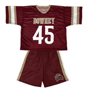 Uniformes de lacrosse réversibles tendance de haute qualité, respirants, en jersey 100% polyester, ensembles de shorts, personnalisation, numéro imprimé - Product Image 2