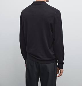 Polos elegantes para hombre High GSM Cotton Luxury Feel Private Label Service - Product Image 5