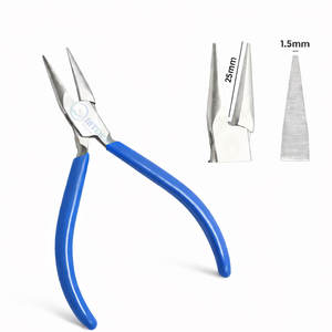 Alicates de Punta de Cadena Premium con Mordazas Lisas, Herramienta de Acero Inoxidable para Joyería y Manualidades con Alambre - Product Image 1