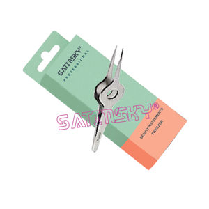 แหนบคิ้วปลายเฉียงทำจากสแตนเลสอุปกรณ์เสริมความงามสำหรับผมอุปกรณ์ทำเล็บ - Product Image 2