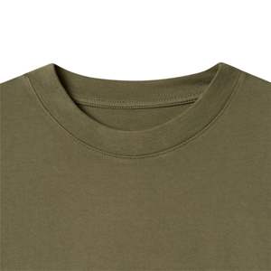 Camiseta de algodón OEM 180 GSM 100% de baja MOQ de alta calidad: marca personalizada, diseño liso en blanco, talla grande para hombres - Product Image 3