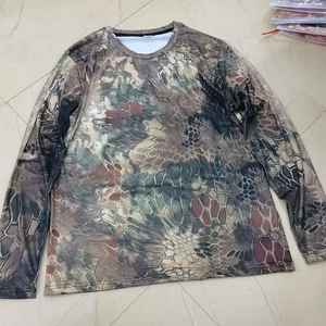 Men's Slim Fit <b>Camo</b> Long Sleeve T-Shirt High Stretch Polyester Breathable Mesh Crew Neck Casual Sporty Style - Product Image 4