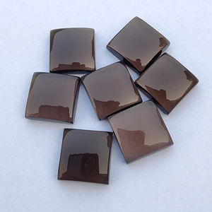 AAA + Qualité Naturel Brun Fumé Quartz Cabochon Forme Carrée Dos Plat Calibré Gemme Toutes Les Tailles Disponibles Pierres Précieuses En Vrac - Product Image 2