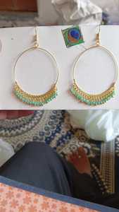 Pendientes de Aro de Plata Tibetana Estilo Vintage Personalizables, Disponibles en Varios Tamaños y Colores, Forma de Mariposa, Regalo - Product Image 2