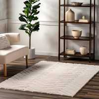 Tapis tufté de haute qualité fait à la main, en laine premium, brodé, design abstrait à boucles coupées, pour la maison, le travail, le salon, la prière