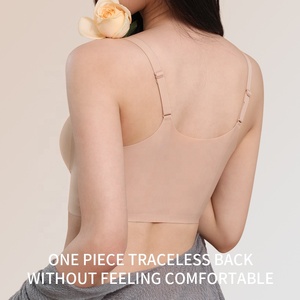 Nuevo Diseño, Logotipo Personalizado, Impresión <span class=keywords><strong>de</strong></span> Letras en 3D, Sujetador Cómodo con Soporte Completo, Sin Costuras, <span class=keywords><strong>de</strong></span> Una Pieza, Extraíble, Inalámbrico, Tipo Jelly - Product Image 2