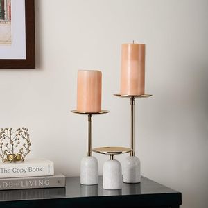 Portavelas Romántico Moderno, Candelabros Decorativos para Boda, Portavelas de Metal Único para Decoración del Hogar - Product Image 1