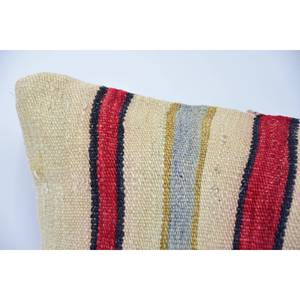 <b>Beige</b> Wool Pillow 16x24 Inch Luxury Kilim Patchwork <b>Cushion</b> Woven Vintage Fluffy Pattern Portable Bedding Decor for Christmas - Product Image 2
