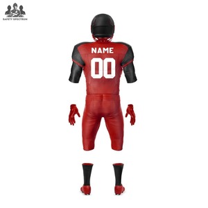 Ensemble d'uniformes de football américain en gros |   Pantalons en jersey respirants sur mesure, grandes tailles |   Court |   Vêtements de sport d'équipe |   Fabricant OEM - Product Image 3