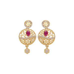 Collares de piedra AD chapados en oro, joyería de Formación de Piedra AD, joyería de Festival, joyería tradicional, joyería llena de oro Oro Joyeria - Product Image 5