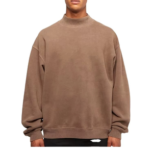 High Quality Custom Sports Acid Wash Men's Sweatshirt Wholesale Custom <b>Light</b> Weight Sweatshirts For Men - Product Image 6