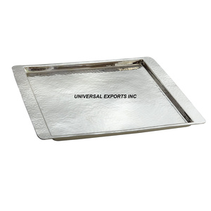 ชุดถาดช็อคโกแลตทรงสี่เหลี่ยมผืนผ้าทำจากโลหะงานแฮนด์เมดชุดถาดชอคโกแลตสองชิ้นมาใหม่เครื่องใช้บนโต๊ะอาหาร - Product Image 3