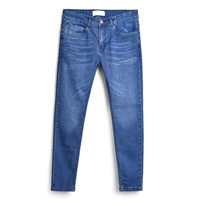 Jeans baggy droits en denim pour hommes de coupe ample personnalisés vente en gros de streetwear pour la saison de printemps hiver respirant lavable solide - Product Image 1