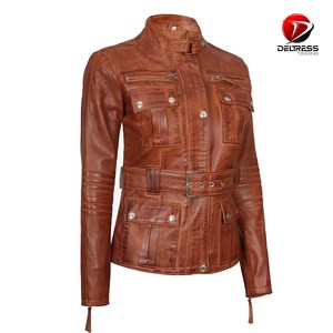 Chaquetas de moto de cuero con estilo informal para mujer 2025, nueva chaqueta a prueba de viento con nombre personalizado a precio barato - Product Image 2