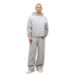 Chándal Holgado con Capucha y Cremallera, Estampado, Diseño Personalizado, Precio al por Mayor, Felpa Suave - Product Image 4