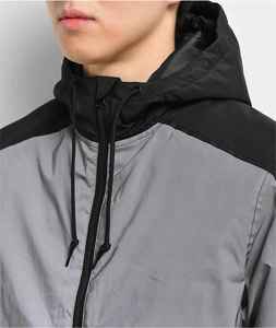 Chaqueta Bomber Ligera Personalizada con Estampado por Transferencia, para Exteriores, para Hombre, Impermeable, Transpirable, de Punto de Lana y Lona - Product Image 3