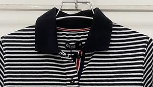 100% coton fil teint hommes à manches courtes Polo à la mode pour l'été porter respirant col montant Polo - Product Image 2