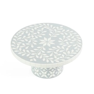 Opulent Handmade bone Inlay <b>Cake</b> <b>Stand</b> Artistic Polished Dessert Display Plate for Weddings, Parties, and Home Styling - Product Image 5