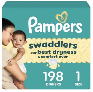 LOS MÁS VENDIDOS Pañales Pam pers Swaddlers TODAS LAS TALLAS Absorbentes Mantienen al Bebé Seco y Cómodo Piel Sensible Pañal Desechable para Bebé - Product Image 3