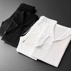 Pakistan Manufacturer High Quality Men Summer Tracksuits For Holiday Trip Solid Street Wears For Adult Use - Product Image 5
