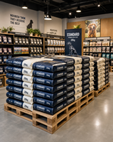 Sac à fermeture éclair personnalisé avec logo de marque standard, qualité alimentaire, pour aliments pour chiens, haute résistance, capacité de charge de 50 kg, emballage pour aliments pour chats et animaux de compagnie du Guangxi