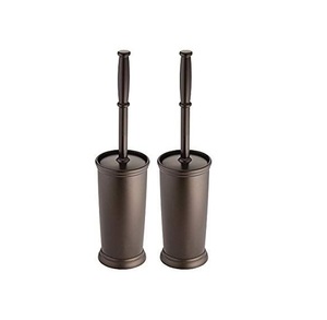 Porte-brosse de toilette en métal classique pour la décoration de salle de bain traditionnelle, alliant style intemporel et durabilité moderne - Product Image 1